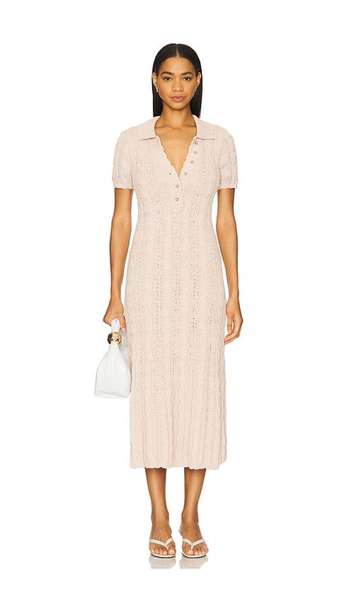 Free People Amory Midi Dress in Neutral. -  XL also in L, M