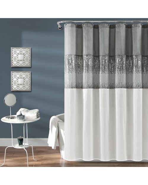 Lush Decor Fashion Night Sky Shower Curtain
