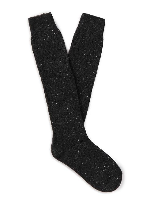 Gisborne Cashmere-Bouclé Socks - Men - Black - L