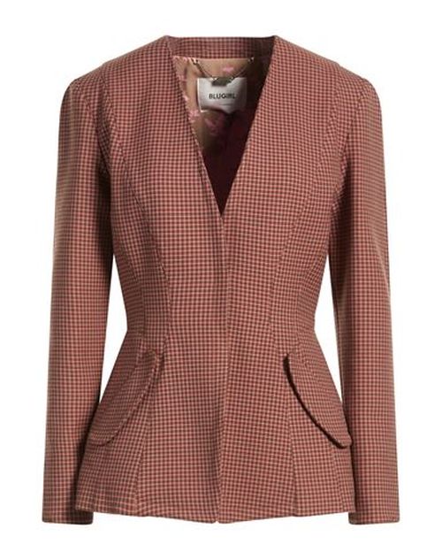 Woman Jacket Brown Size 4 Polyester, Viscose, Elastane