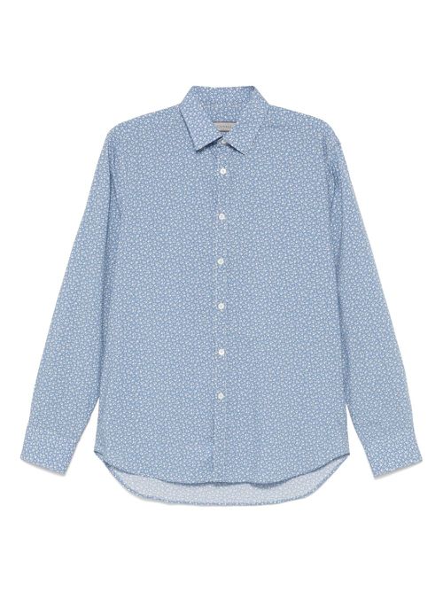 Canali floral-print shirt - Blue