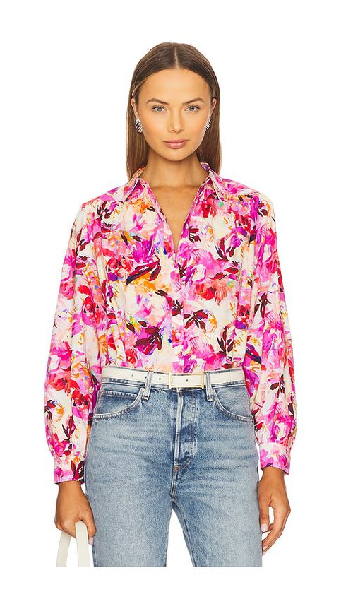 Ulla Johnson Tahlia Blouse in Fuchsia.  8. Also in 10, 12, 2