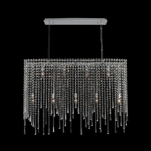 Gocce 9-Light 10" Pendant Light in Chrome