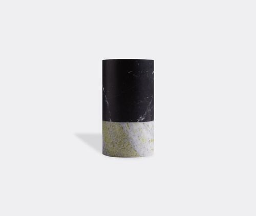 'sunnei' Wine Glass, Nero Marquina And Verde Giada