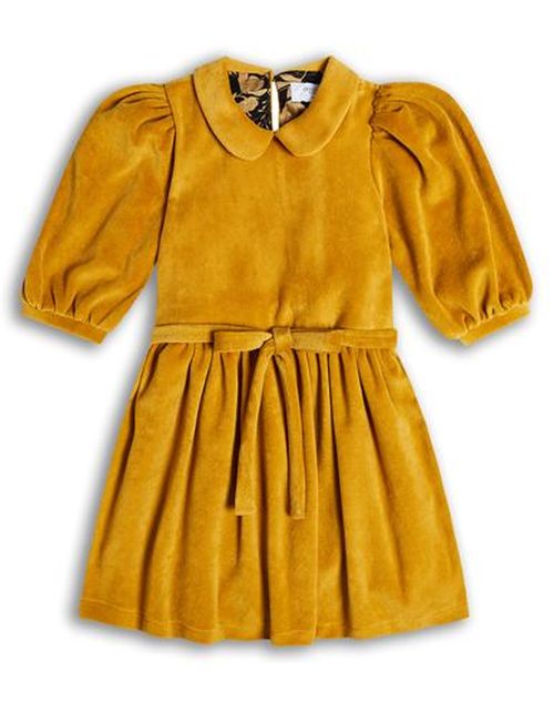 Kid Girl Kids' dress Mustard Size 12 Cotton