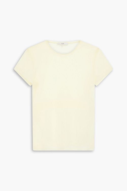 Pleated jersey T-shirt