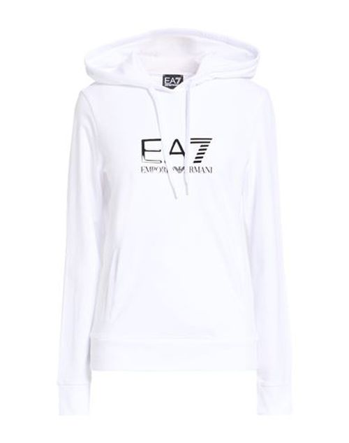 Woman Sweatshirt White Size S Cotton, Elastane