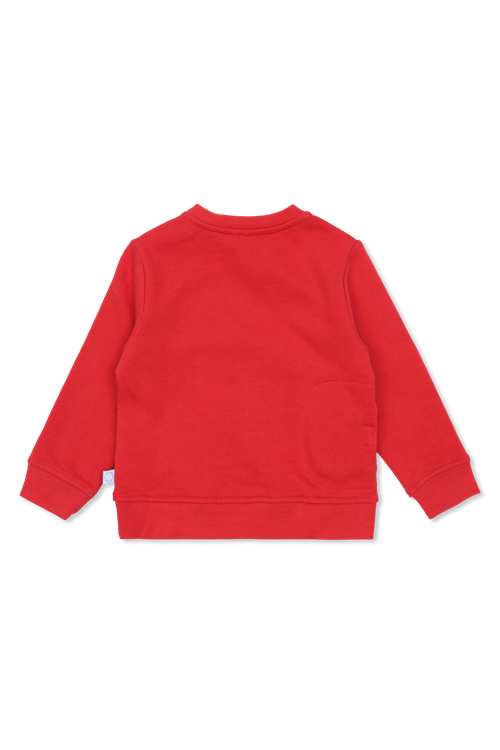 Sweatshirt With Print, Unisex, Red