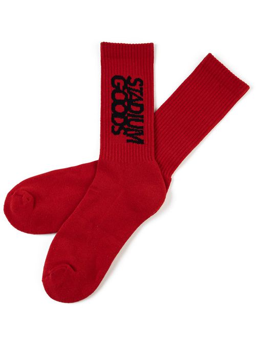 Logo "Chicago" crew socks - Red