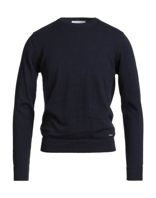 Man Sweater Midnight blue Size S Cotton, Cashmere