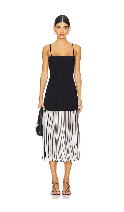 Karina Grimaldi ROBE MI-LONGUE MORAIMA KNIT en Black.  S. Also en