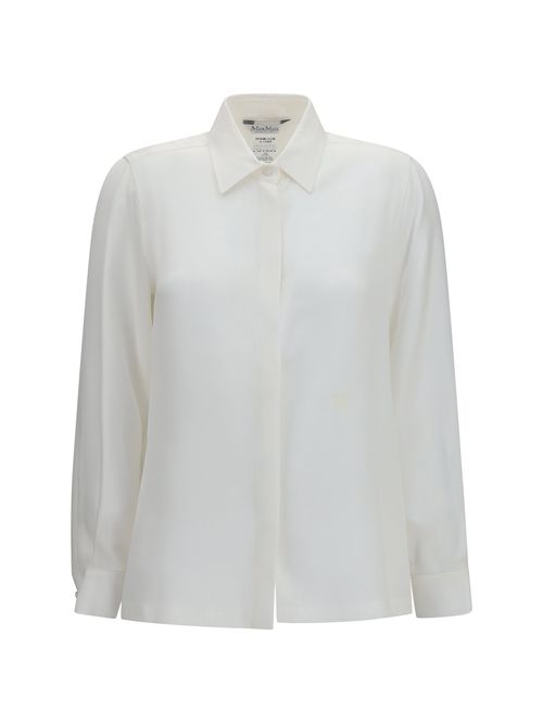 Silk Crepe de Chine Shirt — White