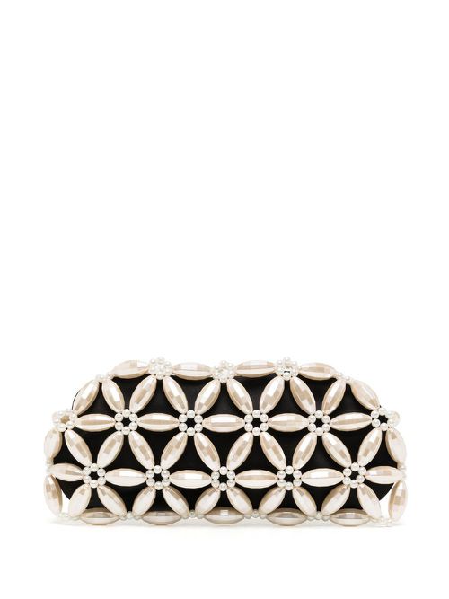 Pearl clutch bag - Yellow