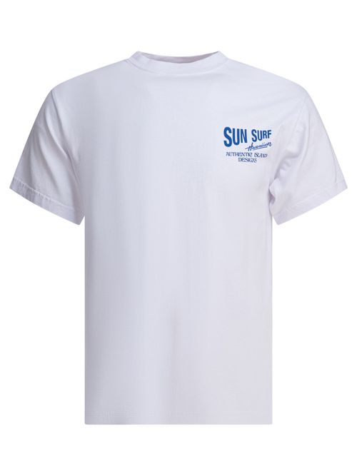 Sun Surf White Cotton T-Shirt