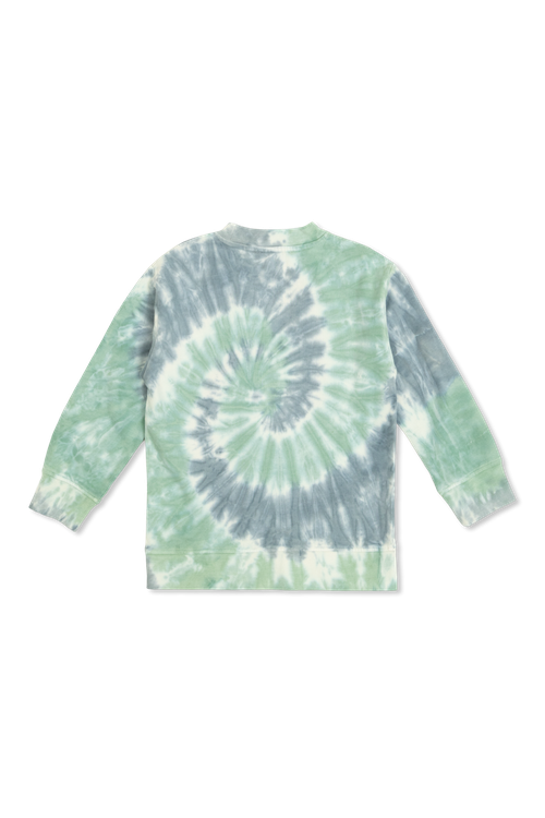 Sweatshirt With Print, Unisex, Green