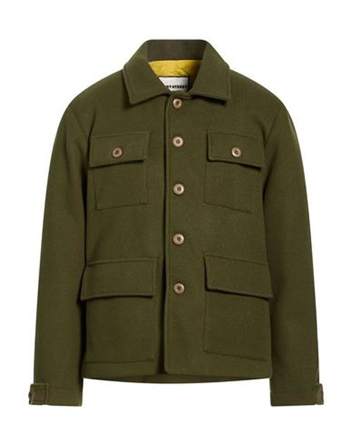 Man Coat Military green Size 38 Polyester