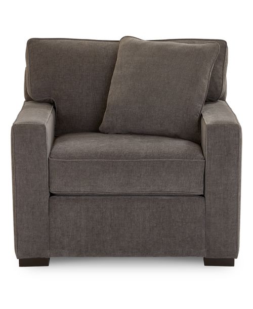 "Radley 38"" Fabric Armchair, Created for Heavenly Mocha Grey"