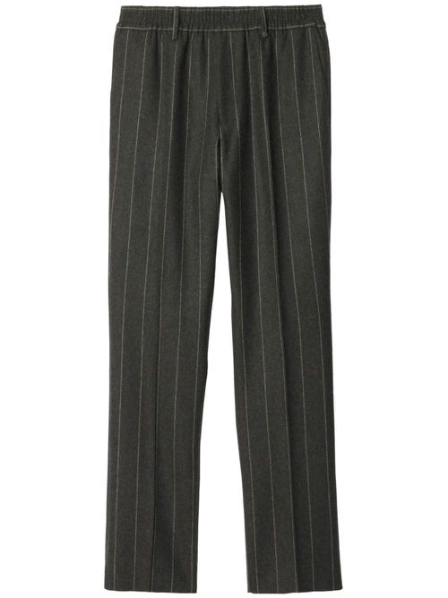 Pinstriped tailored trousers - Grey
