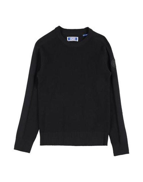 Kid Boy Sweater Black Size 10 Nylon, Recycled cotton, Polyester