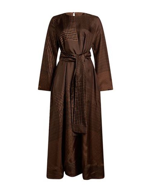Co. go Woman Maxi dress Brown Size 4 Silk
