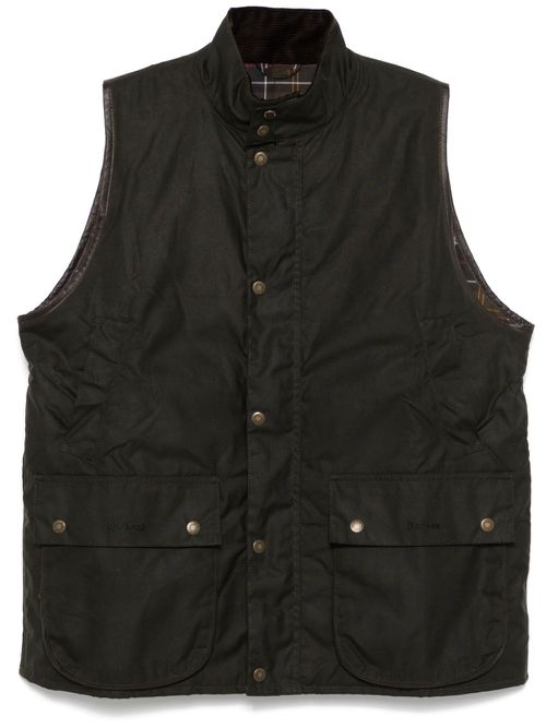 X waxed gilet - Green