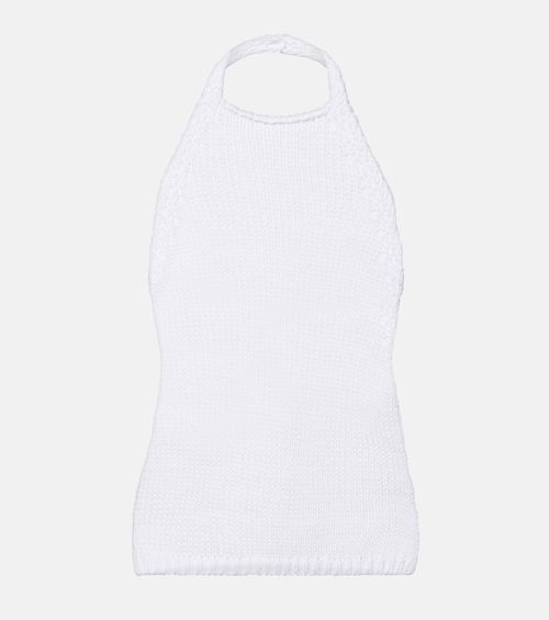 Róhe Knitted halterneck cotton top