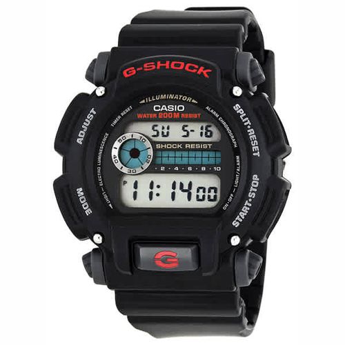 G Shock Digital Dial Black Resin Mens Watch DW9052-1V