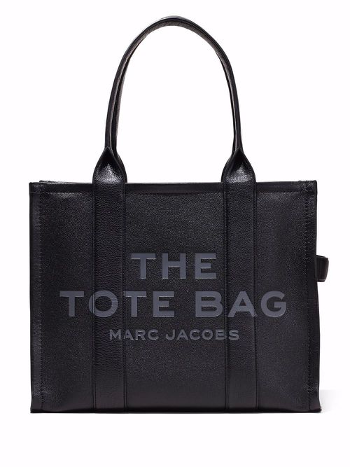 The Large Leather Tote bag - Black