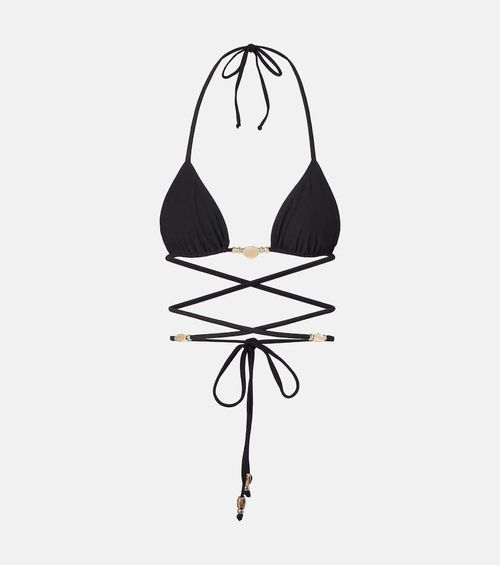 Embellished bikini top