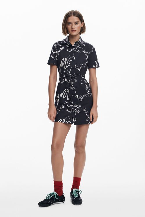 Printed short dress