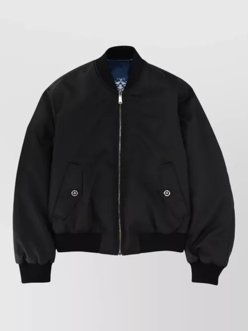Versace - ribbed cuffs jacket front pockets he