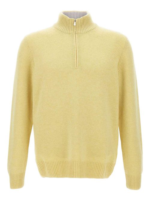 Gran Sasso half-zip sweater - Yellow