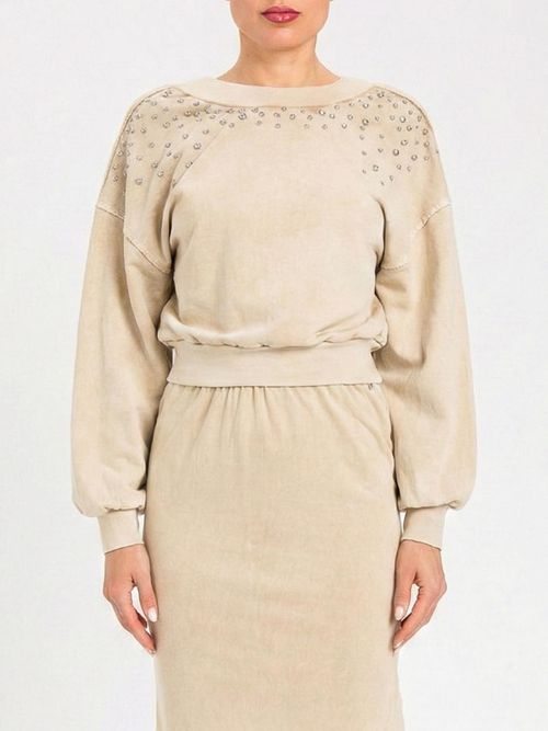 Sweatshirt Woman color Beige