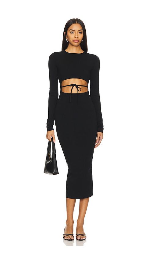 LPA KLEID ROMONA in Black. Größe XL. Also in L