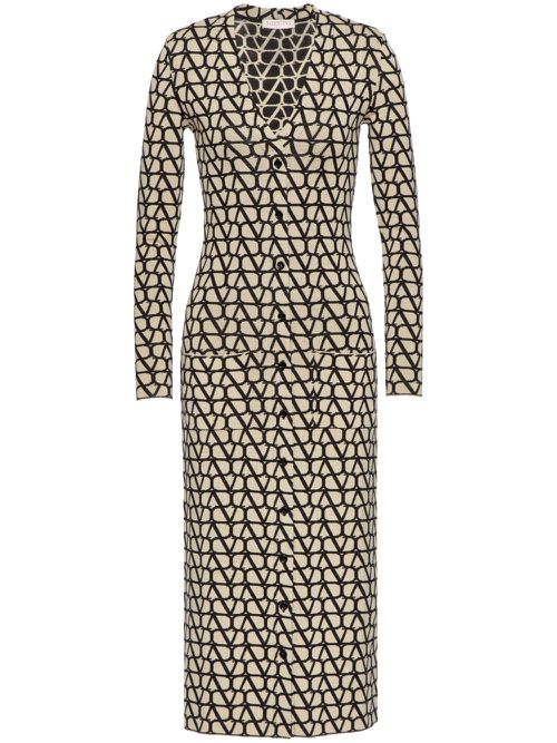 Toile Iconographe virgin wool dress - Neutrals
