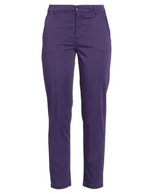 Woman Pants Purple Size 8 Cotton, Elastane