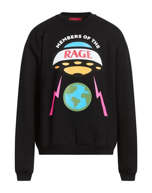 Man Sweatshirt Black Size S Cotton