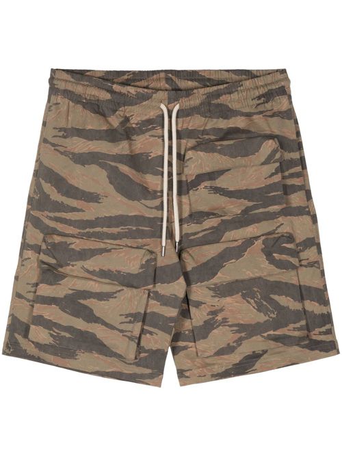 Nate camouflage-print shorts - Neutrals