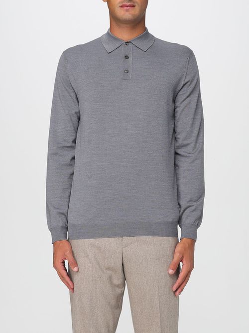Polo Shirt Men color Grey