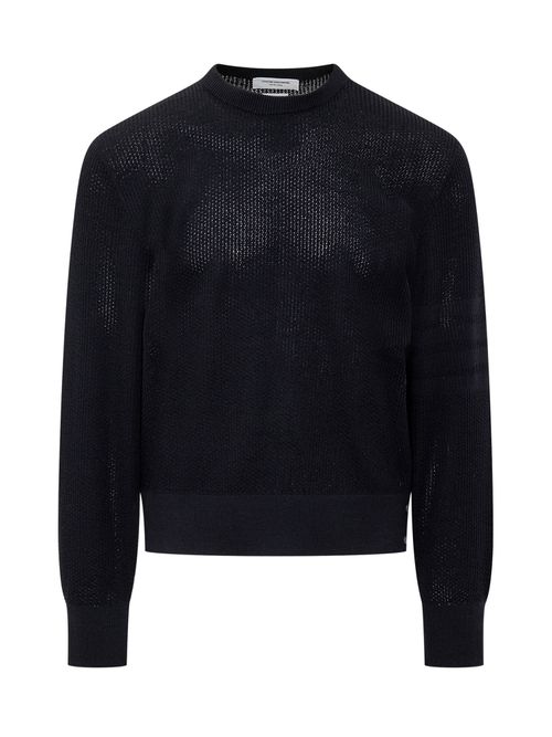 Virgin Wool 4bar Pullover