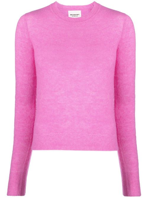 Crew-neck knitted jumper - Pink