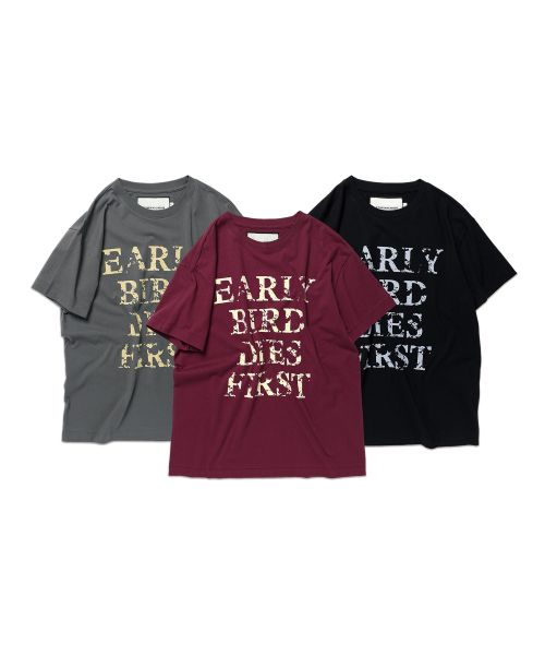 EARLY BIRD DIES TEE BLACK