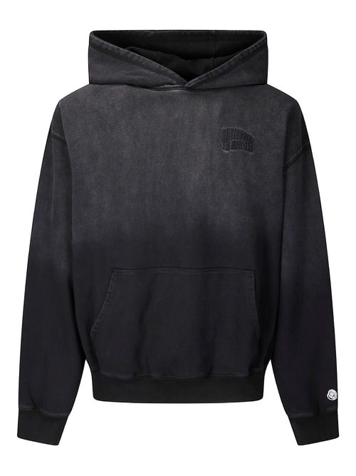 Embroidered-logo hoodie - Black