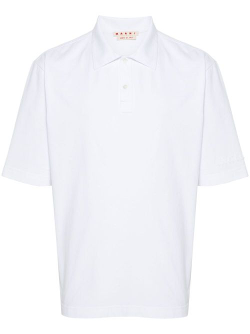 Logo-patch polo shirt