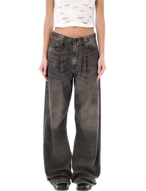 Damon Pleated Wide Leg Jean