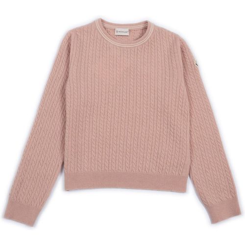 Moncler Enfant Pink Salt Crew Neck
