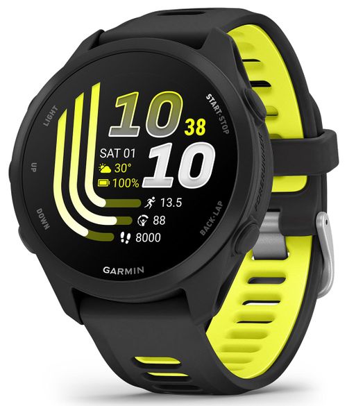 Forerunner 170 42mm Smartwatch in Black with Black/Amp Yellow Band