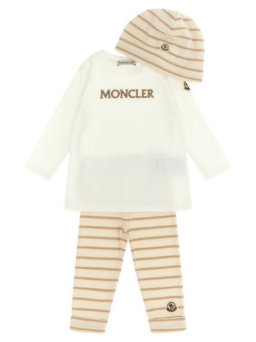 Logo-Embroidered Cotton T-shirt — Cream