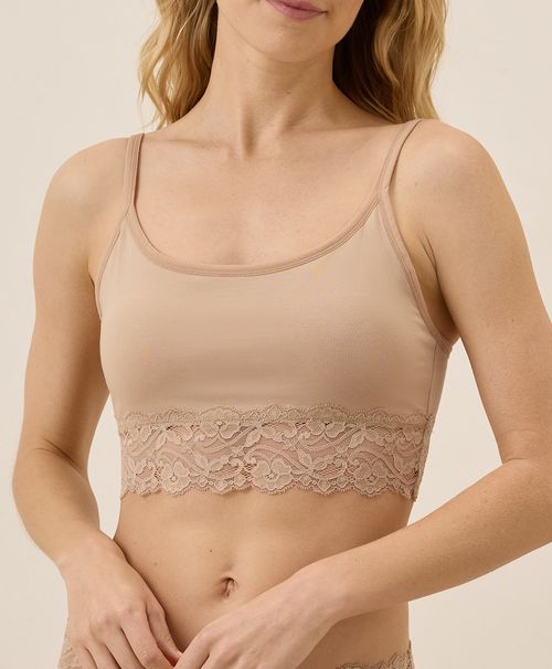 Women's Sesame Lace Smooth Cup Bralette
