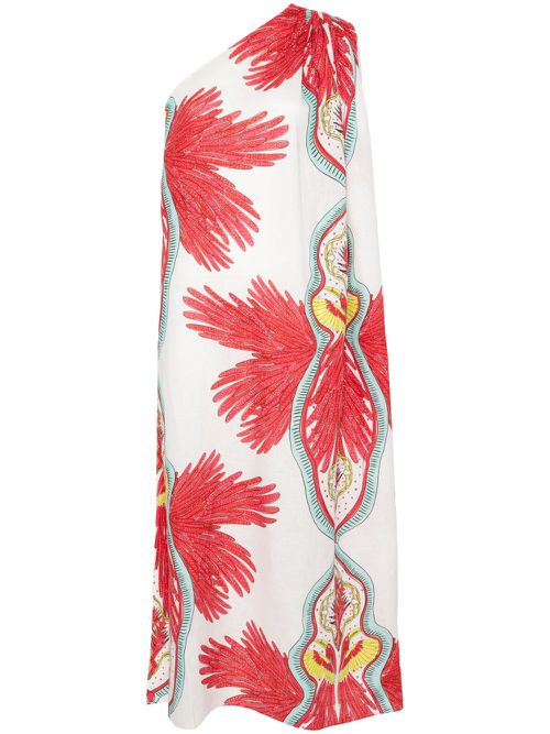 Hawai one-shoulder maxi dress - White